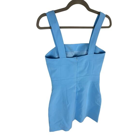 Amanda Uprichard Ace Mini Dress Square Neck Party Cocktail Beachy Pacific Size S - Picture 9 of 10